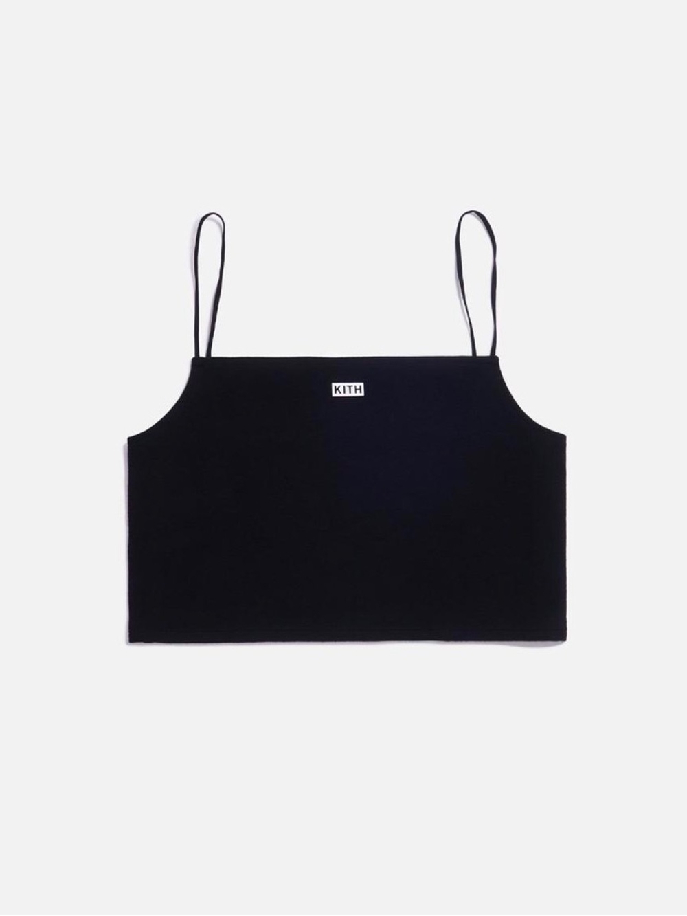 KITH Cropped Spaghetti Strap Tank Top Size M Black